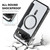Google Pixel 11 Shield Magsafe RFID Anti-theft Rhombus Leather Phone Case - Black
