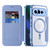Google Pixel 11 Shield Magsafe RFID Anti-theft Rhombus Leather Phone Case - Blue