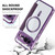 Google Pixel 11 Shield Magsafe RFID Anti-theft Rhombus Leather Phone Case - Purple