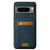 Google Pixel 11 Suteni H02 Litchi Leather Card Wallet Stand Back Phone Case - Blue