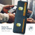 Google Pixel 11 Suteni H02 Litchi Leather Card Wallet Stand Back Phone Case - Blue