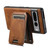 Google Pixel 11 Suteni H15 Oil Eax Leather Detachable Wallet Back Phone Case - Brown
