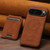 Google Pixel 11 Suteni H16 Litchi Texture Leather Detachable Wallet Back Phone Case - Khaki
