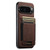 Google Pixel 11 Suteni H17 Litchi Texture Leather Magnetic Detachable Wallet Phone Case - Brown