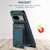 Google Pixel 11 Suteni H17 Oil Eax Leather Detachable Wallet Phone Case - Blue