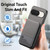 Google Pixel 11 Twill Fabric Leather Vertical Flip RFID Card Bag Phone Case - Gray