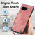 Google Pixel 11 Vintage Leather PC Back Cover Phone Case with Crossbody Strap - Blue