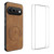 Google Pixel 11 WANLONFENG Nappa Texture Magnetic Phone Case with 2pcs Screen Films - Brown