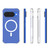 Google Pixel 11 WANLONFENG Transparent Magnetic Four-Corner Shockproof TPU Phone Case with 2pcs Screen Films - Transparent