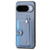 Google Pixel 11 Wristband Kickstand Card Wallet Back Cover Phone Case with Tool Knife - Blue