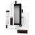 2 in 1 Set Magnetic Phone Case with Screen Tempered Film iPhone Duo - Black