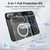 3 in 1 Set TPU + PC Clear Magnetic Phone Case with High Alumina Tempered Film + Lens Protector iPhone Duo