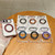 iPhone Duo Acrylic PC Magnetic Phone Case with 360-degree Rotating Ring Holder - Black