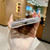 iPhone Duo Acrylic PC Magnetic Phone Case with 360-degree Rotating Ring Holder - Red