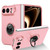 iPhone Duo Armor Ring Holder Phone Case - Pink