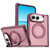 iPhone Duo Armor-style Hinge Protection Magnetic Ring Holder Phone Case - Red