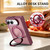 iPhone Duo Armor-style Hinge Protection Magnetic Ring Holder Phone Case - Red