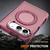 iPhone Duo Armor-style Hinge Protection Magnetic Ring Holder Phone Case - Red