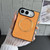 iPhone Duo CD Magsafe Magnetic Cloth Texture Phone Case - Black