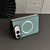 iPhone Duo CD Magsafe Magnetic Cloth Texture Phone Case - Light Green