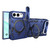 iPhone Duo CD Texture Sliding Camshield Magnetic Holder Phone Case - Blue