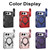 iPhone Duo CD Texture Sliding Camshield Magnetic Holder Phone Case - Blue