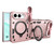 iPhone Duo CD Texture Sliding Camshield Magnetic Holder Phone Case - Pink