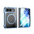 iPhone Duo Clear Plated Magnetic Integrated Film Phone Case - Blue