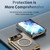 iPhone Duo Clear Plated Magnetic Integrated Film Phone Case - Gold