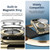 iPhone Duo Clear Plated Magnetic Ring Holder Integrated Film Phone Case - Silver