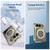 iPhone Duo Clear Plated Magnetic Ring Holder Integrated Film Phone Case - Silver