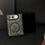 iPhone Duo Crazy Horse Texture Magnetic Magsafe PU Phone Case - Green