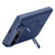 iPhone Duo Crazy Series Integrated HD Film Skin Feel Center Axis Magnetic Phone Case with Lens Holder - Navy Blue