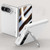 iPhone Duo Crazy Series Integrated HD Film Skin Feel Center Axis Phone Case with Lens Holder - Silver