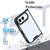 iPhone Duo Crystal Acrylic Flat Phone Case - Black
