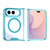 iPhone Duo Crystal Acrylic Magnetic Phone Case - Blue