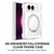 iPhone Duo Crystal Clear Magnetic Phone Case with 360 Rotation Holder - Black