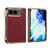 iPhone Duo Electroplated Carbon Fiber Texture Magnetic Integrated Film Phone Case - Red