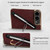 iPhone Duo Electroplated Stylus Pen Holder Integrated Film Phone Case - Black