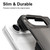 iPhone Duo Fan Dun Series TPU Hybrid PC Frosted Central Axis Phone Case - Black