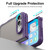 iPhone Duo Fan Dun Series TPU Hybrid PC Frosted Phone Case - Purple