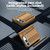 iPhone Duo Film Integrated Lens Frame Bracket Phone Case with Wristband / Pen - Gold