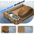 iPhone Duo Film Integrated Lens Frame Bracket Phone Case with Wristband / Pen - Gold