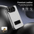 iPhone Duo Flip Cover Folding Holder Vegan Leather Protective Phone Case - White