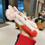 iPhone Duo Foldable Plush Dairy Cow TPU Phone Case - Pink Cow