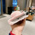 iPhone Duo Foldable Plush Rabbit TPU Phone Case - Pink