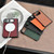 iPhone Duo Folding Shaft Magnetic Litchi Texture Leather Phone Case - Orange