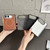 iPhone Duo Folding Shaft Magsafe Plain Leather Phone Case - Black