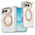 iPhone Duo Four-corner Airbag Acrylic Transparent TPU Magnetic Phone Case with 360-degree Stand - Gold