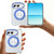 iPhone Duo Four-corner Airbag Acrylic Transparent TPU Magnetic Phone Case with 360-degree Stand - Gold